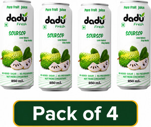 Dadu Fresh Soursop Juice - 250 ML (Pack of 4)