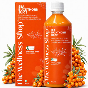 The Wellness Shop Natural Sea Buckthorn Berry Pulp Juice, Rich in Omega 3, 6, 7, 9 | Antioxidant