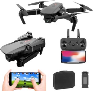 RECTITUDE E88 Pro Drone HD Foldable Drone With Dual Camera Mini Drone 720p Video, Wifi Fpv Drone