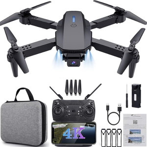 FLORASTICK 4K HD Dual Camera Drone GPS Trajectory Flight Long Battery Life HD Image-E88 Drone