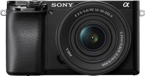 SONY ILCE-6100K Mirrorless Camera Body with SELP16502 Power Zoom