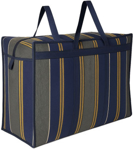 BAZERA Heavy-Duty Denim Storage Bag for Clothes, Blankets & Travel Duffel Without Wheels