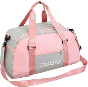 STORITE (Expandable) Women Travel Bag Pink Grey 886 Duffel Without Wheels