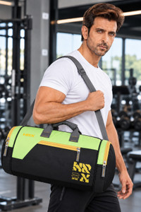 HRX by Hrithik Roshan (Expandable) Cross Training Duffel Bag | Durable Polyester Gym & Travel Bag Gym Duffel Bag