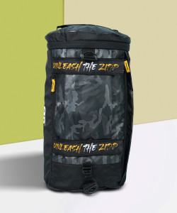 MUSCLEBLAZE (Expandable) Hybrid Gym Bag cum Backpack, Duffle Bag Gym Duffel  Bag Camo Grey Price in India