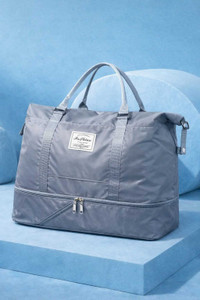 Veara (Expandable) 45L Hand Duffle Bag - Grey Large Capacity Duffel Without Wheels