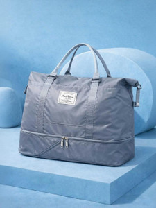 Veara (Expandable) 45L Hand Duffle Bag - Grey Large Capacity Duffel Without Wheels