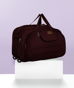 Inte Enterprises (Expandable) All New Super Stylish Light Weight Bags for heavy duty (Purple) Duffel With Wheels (Strolley)