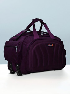 Inte Enterprises (Expandable) Xfactor Waterproof Polyester Lightweight 60L Travel Bag Duffel With Wheels (Strolley)