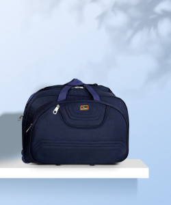 Inte Enterprises (Expandable) All New Super Stylish Light Weight Bags Capacity for heavy duty (Blue) Duffel With Wheels (Strolley)