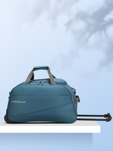ARISTOCRAT ROOKIE DFT 62 (E) TEAL BLUE Duffel With Wheels (Strolley)
