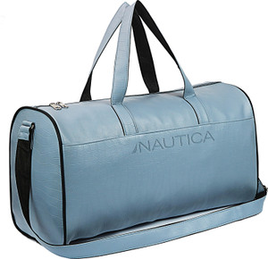 Nautica Nadf3045blk Nautica Gym Bag BUCKSKIN Textured Leatherette
