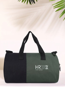 HRX by Hrithik Roshan gym travel duffle bag for men women Gym Duffel Bag  GREEN, BLACK Price in India