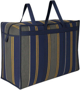 BAZERA Heavy-Duty Denim Storage Bag for Clothes, Blankets & Travel Duffel Without Wheels