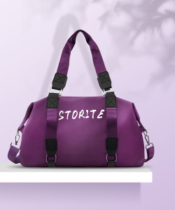 STORITE Large Folding Travel Duffel Bag, Sports Gym Shoulder Handbag Travel Duffle Bag Duffel Without Wheels