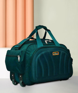 Inte Enterprises (Expandable) Xfactor Waterproof Polyester Lightweight 60L Travel Bag Duffel With Wheels (Strolley)
