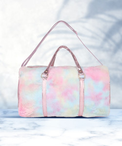 GoodWave WOMEN FUR DUFFLE BAG MULTI COLOR Gym Duffel Bag