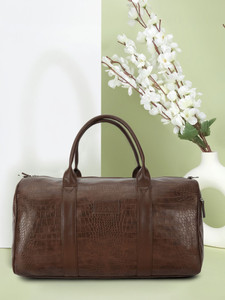 HRX by Hrithik Roshan (Expandable) faux leather stylish weekender travel duffle bag / gym sport bag for men & women Duffel Without Wheels