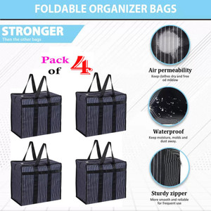 A G Enterprises (Expandable) Multipurpose Large Big Heavy Duty Storage Organizer ( Modern Look ) Duffel Without Wheels