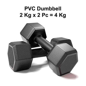Sahib Black Hex Dumbbells Set - Image 5