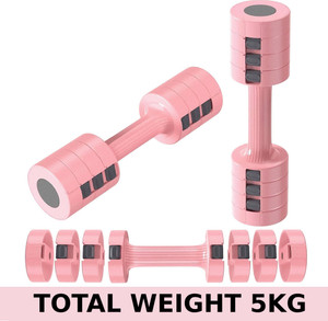 SLOVIC Adjustable Dumbbells Set for Home Gym 5kg Dumbbells Set of 2 for Women Fixed Weight Dumbbell