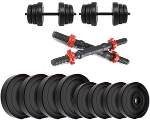DCS Pro FITNESS 20kg PVC WEIGHT DUMBBELL SET Adjustable Dumbbell