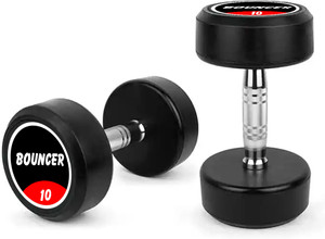 RAWFIT Set Of 10KGX2 High Quality Rubber Professional Bouncer Adjustable Dumbbell