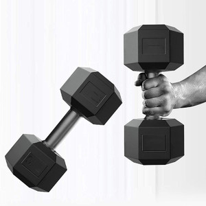 AMAN FIT PVC 3KG Hex Dumbbell Pair Pack of 3 - Image 6