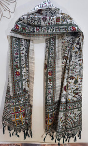 Praaj Silk Blend Printed Women Dupatta