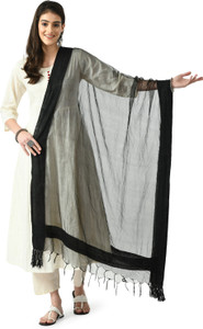 A R SILK DUPATTA HUB Organza Solid Women Dupatta