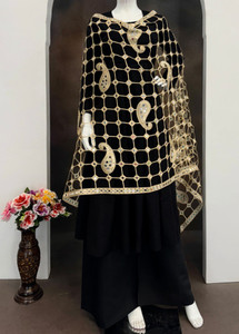 SOMVATI Net Embroidered Women Dupatta