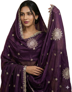 Drape Essence Georgette Embroidered Women Dupatta