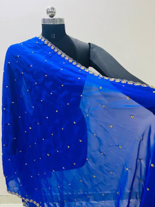 VLIPCARTZ Georgette Embroidered Women Dupatta