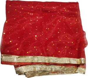 Fancy duppatta house Organza Self Design, Embellished Women Dupatta