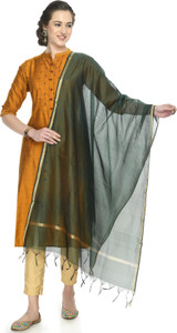 A R SILK HANDLOOM Poly Chanderi Self Design Women Dupatta