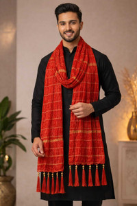 Wearfab Silk Blend Solid Men Dupatta