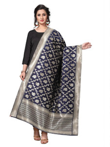 RRK IMPORT AND EXPORT Jacquard Woven Women Dupatta