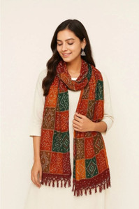 PHULKARIGIRI Cotton Blend Printed Women Dupatta