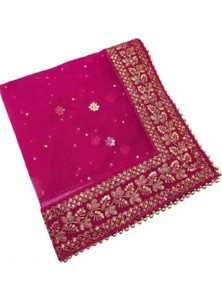 veni fashion Net Embroidered Women Dupatta