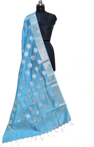 The SDF India Cotton Silk Woven Women Dupatta
