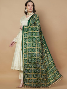ALCOHOLIC Art Silk Solid Women Dupatta