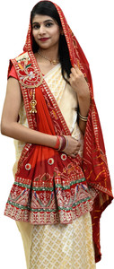 Ranisatiya Creation Poly Georgette Embroidered Women Dupatta