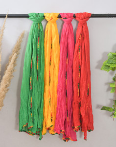 LA FEMINAE Pure Cotton Solid Women Dupatta