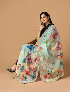 Sixsigma Organza Printed Women Dupatta