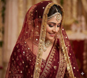 Navti Creations Net Embellished Women Dupatta