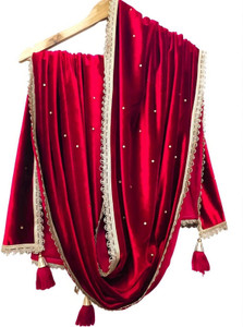 Dupattaa Velvet Embellished Women Dupatta