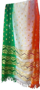 BHASKAR TRENDZ Art Silk Self Design, Embellished, Printed, Woven, Solid Women Dupatta