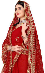 dhenulace Net Embroidered Women Dupatta