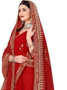 dhenulace Net Embroidered Women Dupatta