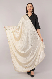 Negchaar Poly Chiffon Embroidered Women Dupatta